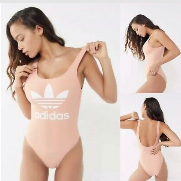 adidas Other - Adidas Swimsuit Trefoil Swim Pink Logo 1 Piece!